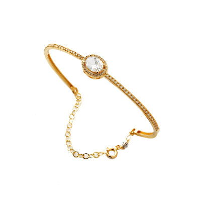 14 Ayar Altın Kelepçe Bilezik 14KLPC65 - Altınaşkı