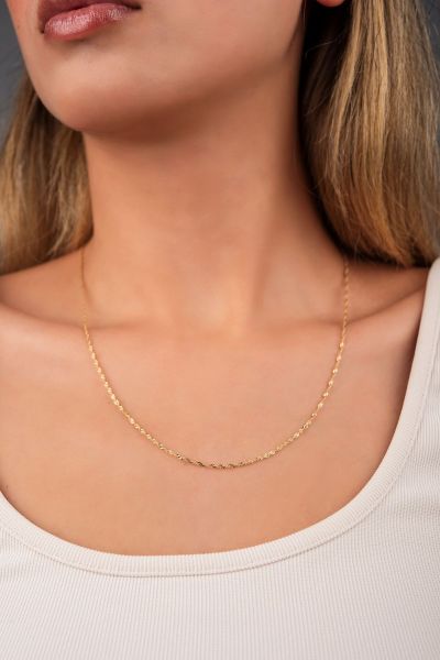 14 Ayar Altın Singapur Zincir 14ZNR54 - Altınaşkı