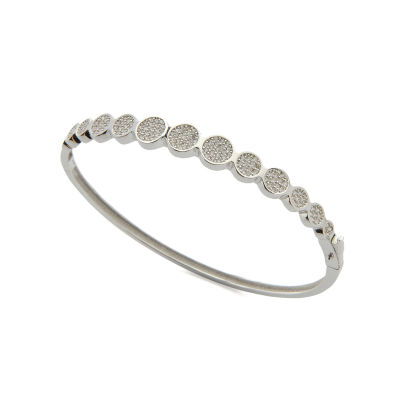 14 Ayar Beyaz Altın Kelepçe Bilezik 14KLPC93 - Altınaşkı