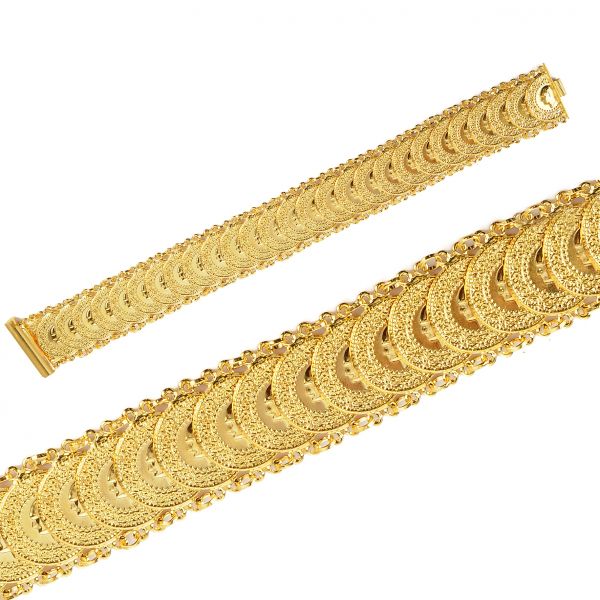 14 Ayar Çeyrek Görünümlü Altın Bileklik 14KNY502 - Altınaşkı