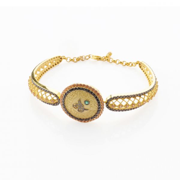 14 Ayar Tuğralı Altın Bilezik 14KLPC103 - Altınaşkı