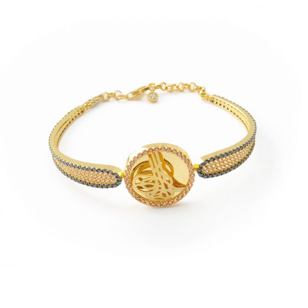 14 Ayar Tuğralı Altın Bilezik 14KLPC104 - Altınaşkı