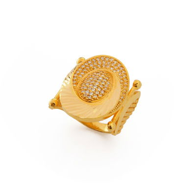 22 Ayar Altın Taşlı Yüzük 22YZK84 - Altınaşkı