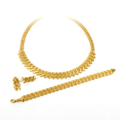 22 Ayar Altın Taşsız Düğün Takı Seti 22SET3 - Altınaşkı