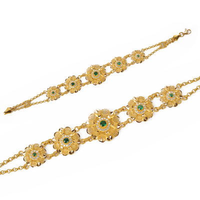 22 Ayar Taşlı Altın Bileklik 22KNY19 - Altınaşkı