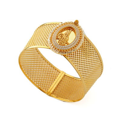 8 Ayar Altın Kelepçe Bilezik 8KLPC019 - Altınaşkı