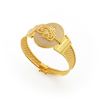 8 Ayar Altın Kelepçe Bilezik 8KLPC025 - Altınaşkı