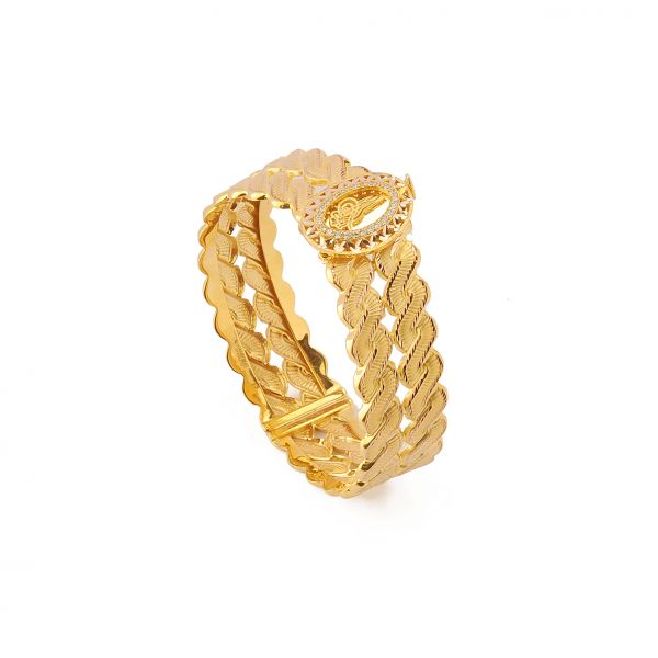 8 Ayar Altın Kelepçe Bilezik 8KLPC092 - Altınaşkı