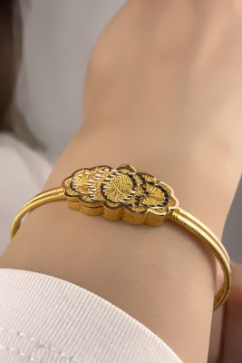 Ajda Erzurum Tokalı Altın Bilezik 8KLP151 - 1