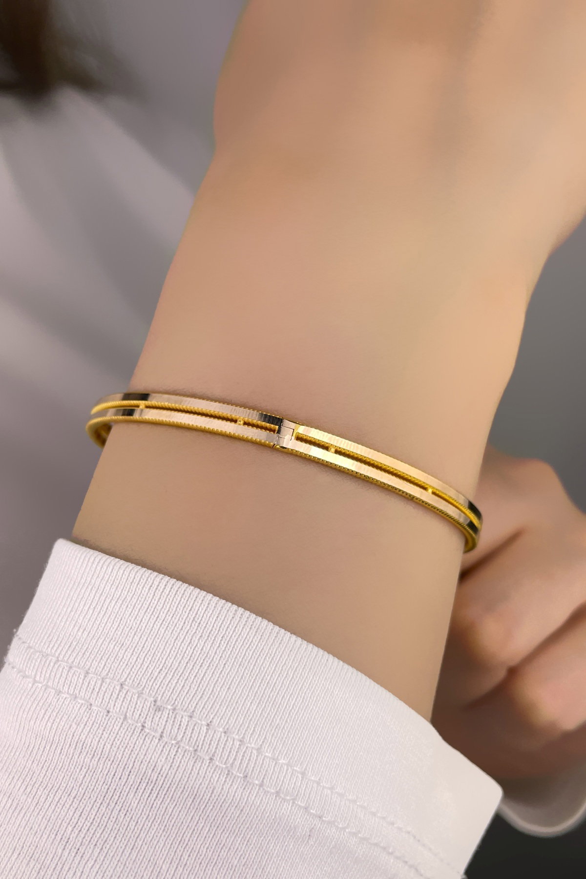 Ajda Erzurum Tokalı Altın Bilezik 8KLP151 - 3