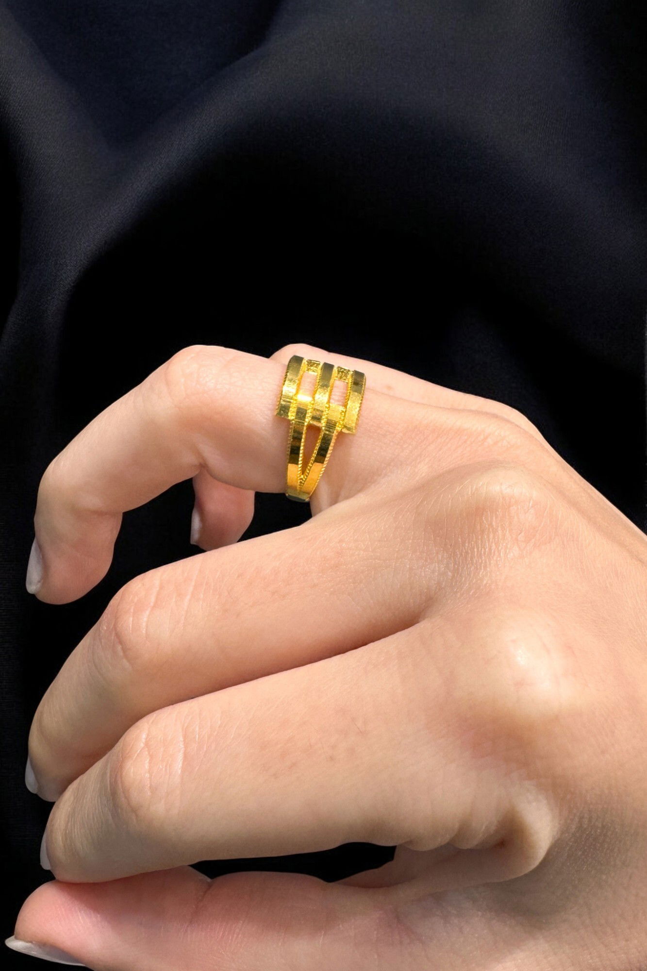 Ajda Kaburga Altın Yüzük 8YZK569 - 2