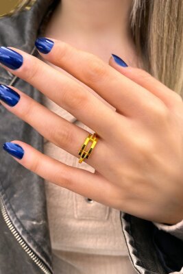 Ajda Kaburga Altın Yüzük 8YZK570 - 2