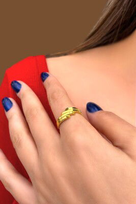 Ajda Taşsız Altın Yüzük 8YZK564 - 2