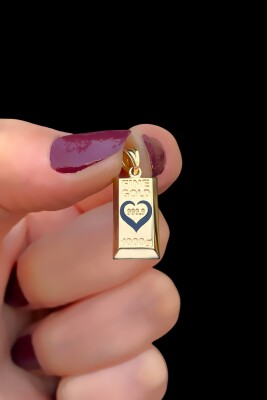 Altıanşakı Külçe Altın Kolye Ucu 14KLY9085 - 1