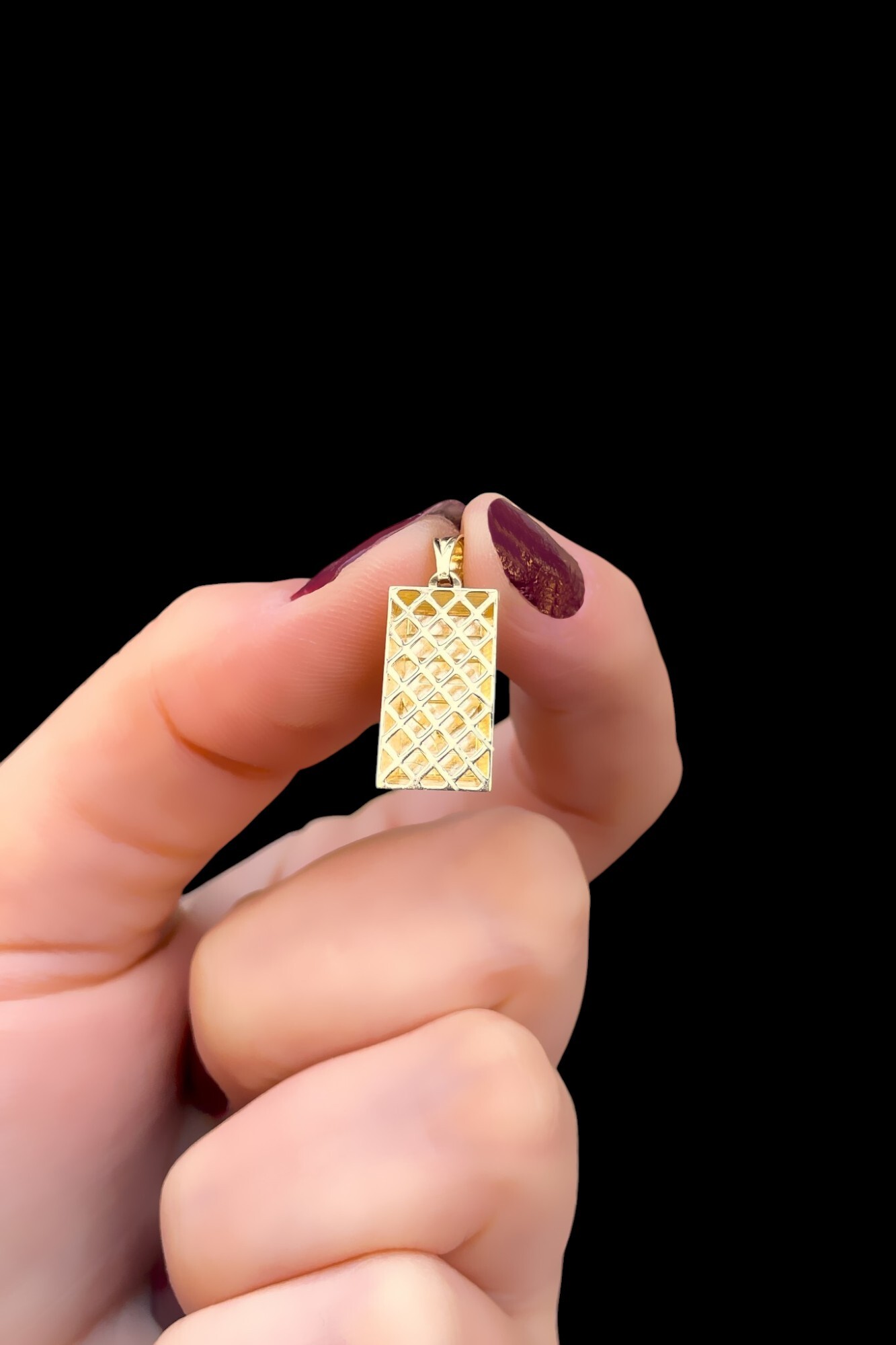 Altıanşakı Külçe Altın Kolye Ucu 14KLY9085 - 2