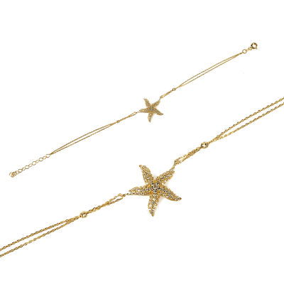 Altın Deniz Yıldızı Bileklik 14KNY356 - Altınaşkı