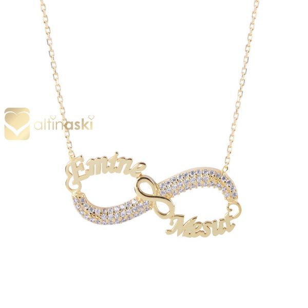 Altın İsimli Sonsuzluk Kolye FYA123 - Altınaşkı