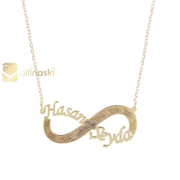 Altın İsimli Sonsuzluk Kolye FYA127 - Altınaşkı