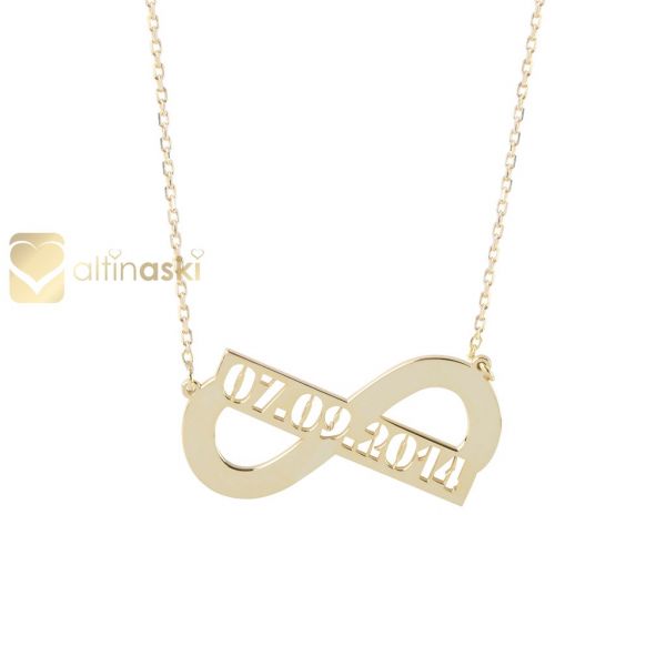 Altın İsimli Sonsuzluk Kolye FYA132 - Altınaşkı