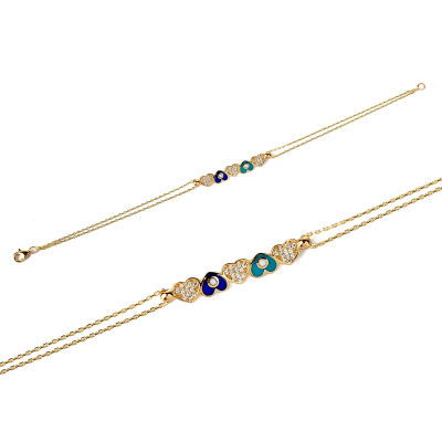 Altın Kalpli Bileklik 14KNY358 - Altınaşkı