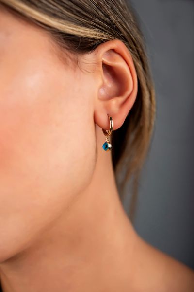 Altın Nazar Küpe 14KP1657 - Altınaşkı