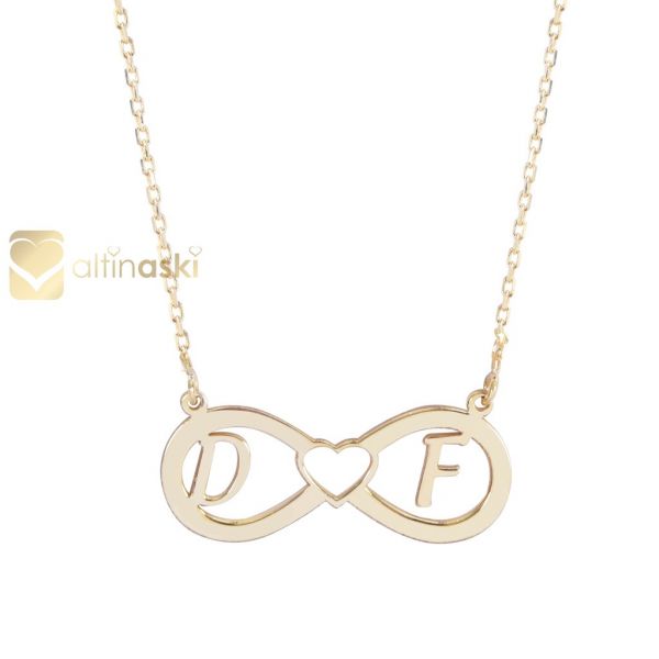 Altın Sonsuzluk Harfli Kolye FYA134 - Altınaşkı