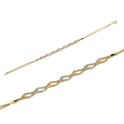 Altın Taşlı Bileklik 14KNY357 - Altınaşkı