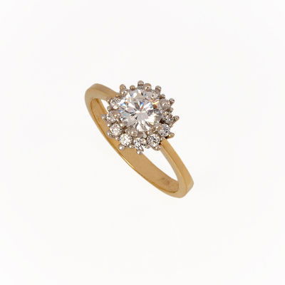 Altın Tektaş Yüzük 14YZ29 - Altınaşkı