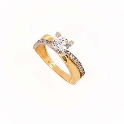 Altın Tektaş Yüzük 14YZ38 - Altınaşkı