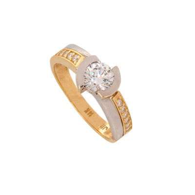 Altın Tektaş Yüzük 14YZ45 - Altınaşkı