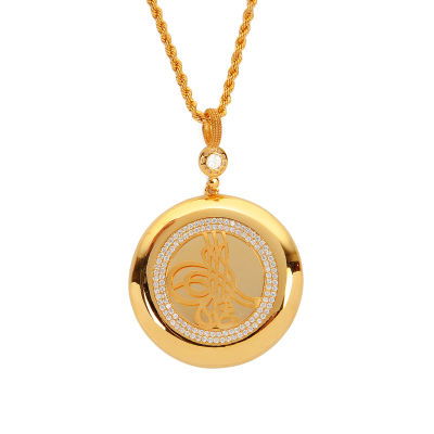 Tuğralı Altın Kolye 8KLY9 - Altınaşkı