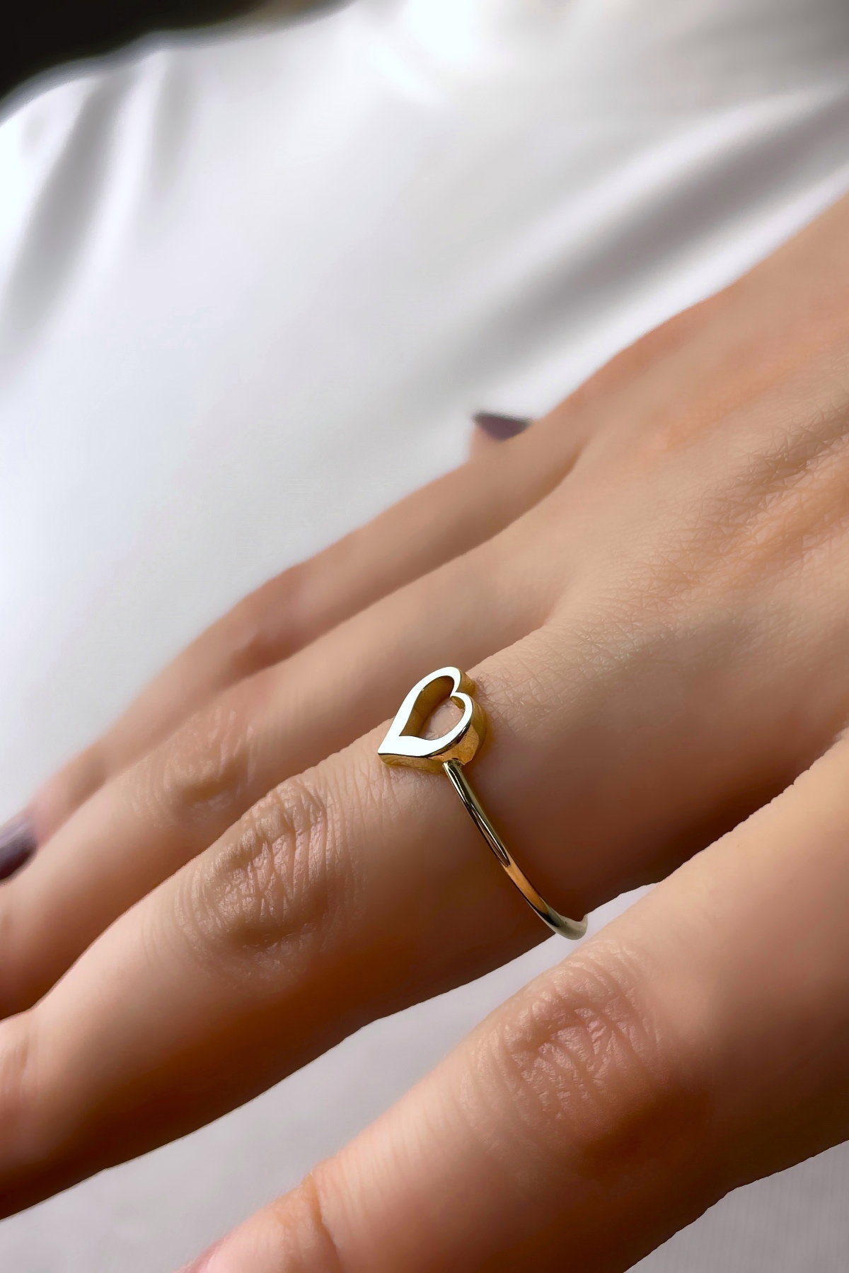 Altınaşkı Kalp Altın Yüzük 14YZ9043 - 1