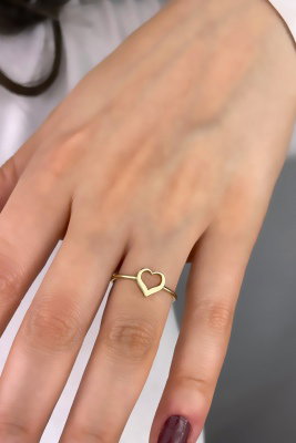 Altınaşkı Kalp Altın Yüzük 14YZ9043 - 2