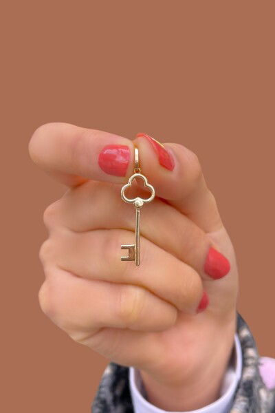 Anahtar Altın Kolye Ucu 14KLY7408 - Altınaşkı