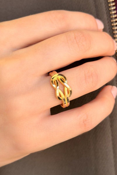 Aşk Düğümü Ajda Altın Yüzük 8YZK829 - Altınaşkı