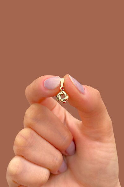 Aşk Düğümü Altın Kolye Ucu 14KLY3673 - Altınaşkı