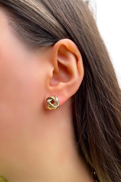 Aşk Düğümü Altın Küpe 14KP2699 - Altınaşkı