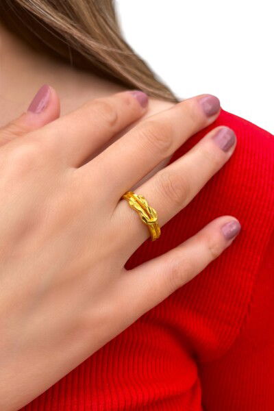 Aşk Düğümü Altın Yüzük 14YZ7648 - Altınaşkı