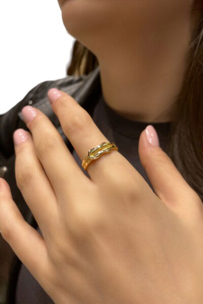 Aşk Düğümü Altın Yüzük 8YZK138 - Altınaşkı