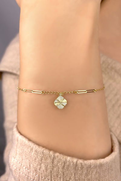 Ataş Figürlü Altın Bileklik 14KNY879 - Altınaşkı