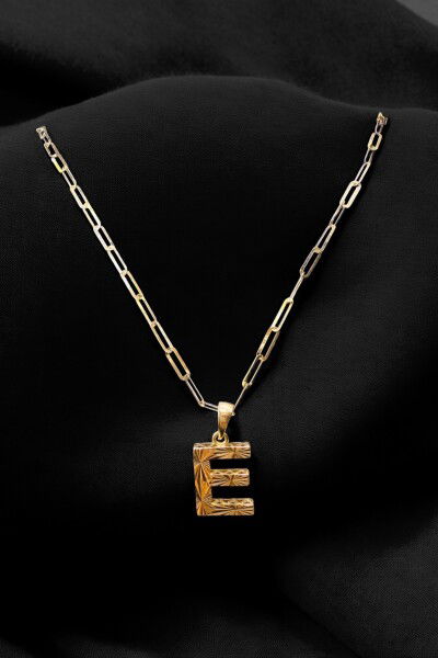 Ataş Zincirli Harf Altın Kolye 14KLY9923 - Altınaşkı