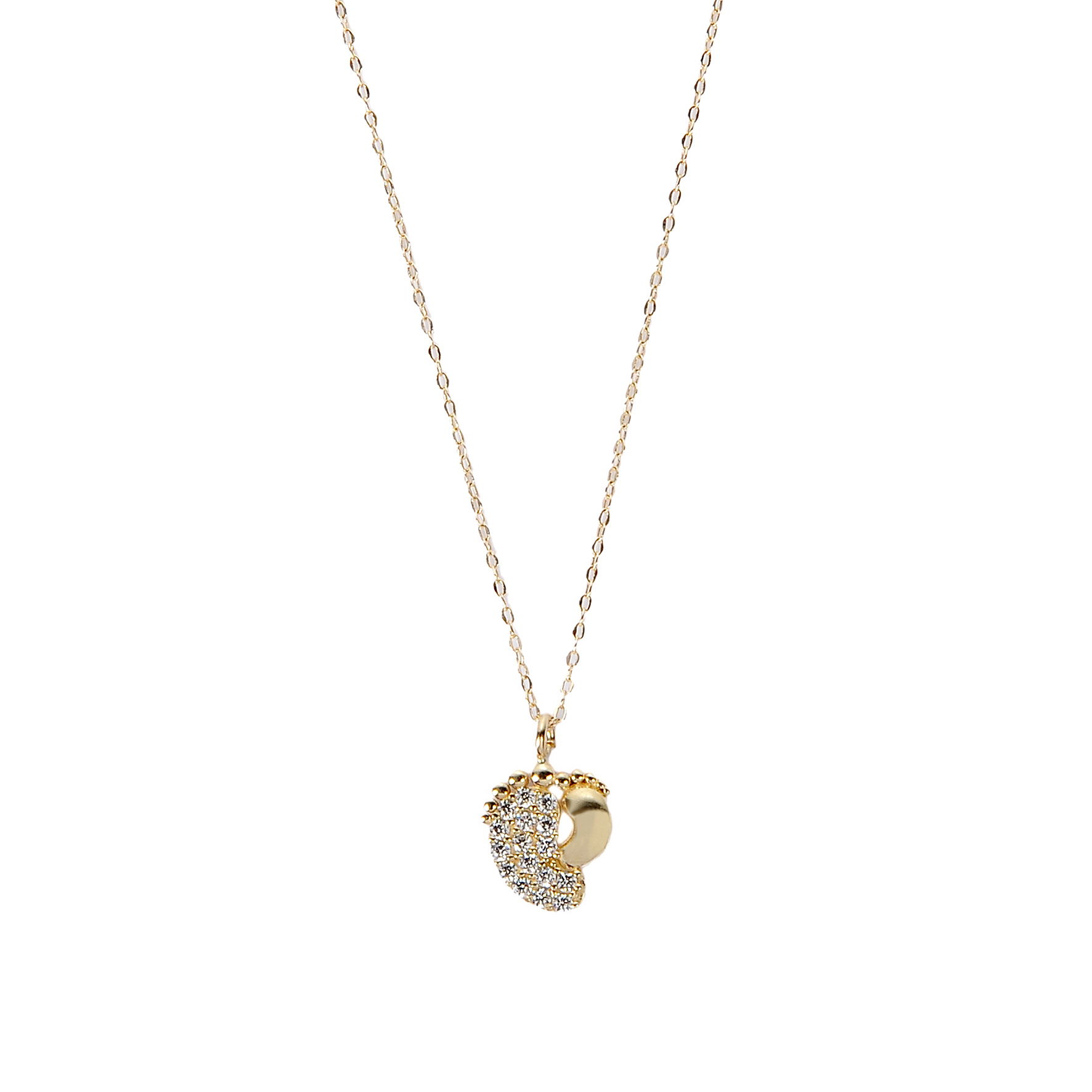 Ayakizi Hayalet Altın Kolye 8KLY643 - 1