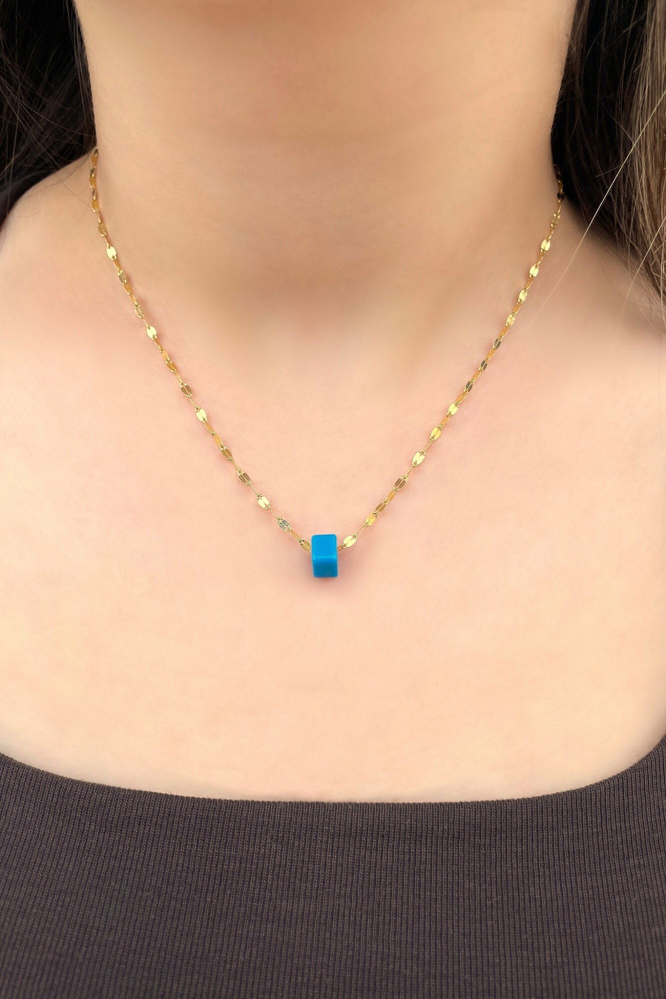 Aynalı Altın Zincir 14ZNR11063 - 2