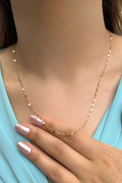 Aynalı Altın Zincir 14ZNR8657 - Altınaşkı