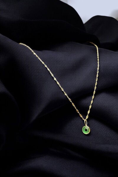 Aynalı Göz Altın Kolye 14KLY3032 - Altınaşkı