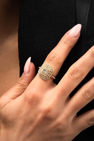 Baget Taşlı Altın Yüzük 14YZ3864 - Altınaşkı