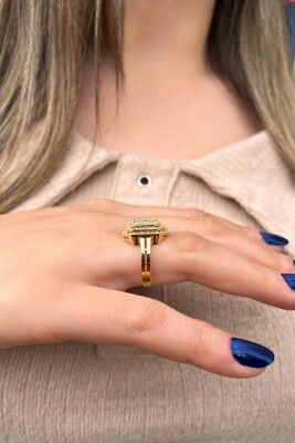 Baget Taşlı Altın Yüzük 14YZ7925 - 2