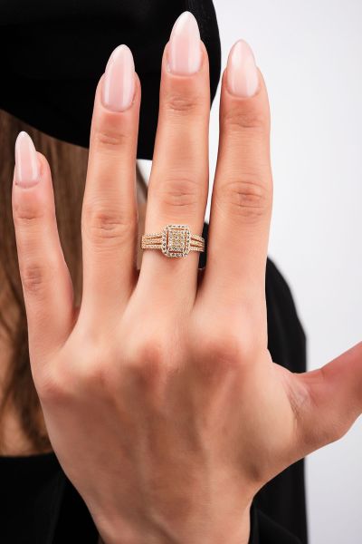 Baget Tektaş Altın Yüzük 8YZK401 - Altınaşkı