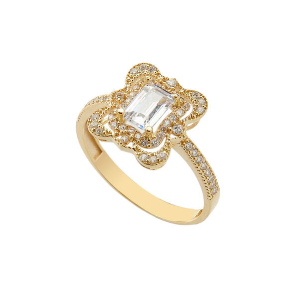 Baget Tektaş Altın Yüzük 8YZK403 - Altınaşkı