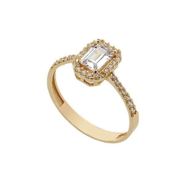 Baget Tektaş Altın Yüzük 8YZK436 - Altınaşkı